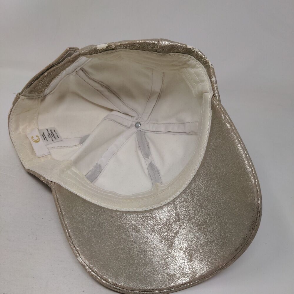 C Strapback Hat Tan One Size Adjustable Lightweight 6 Panel Blank - Picture 6 of 8
